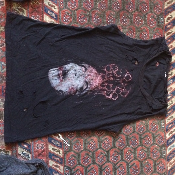 Black veil brides Andy muscle shirt mediums women