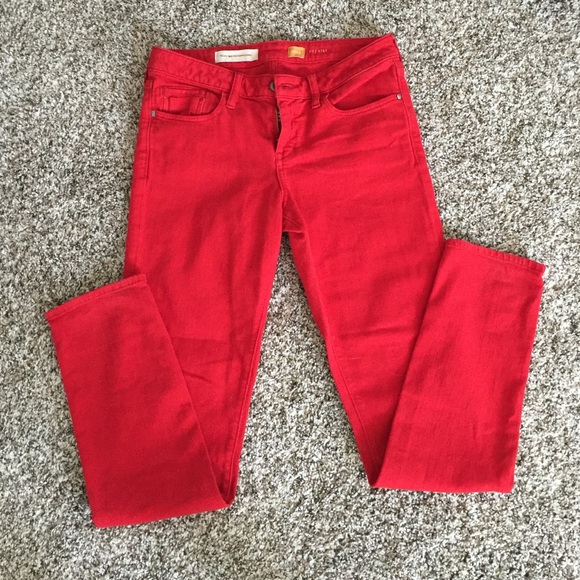 Red pants- skinny
