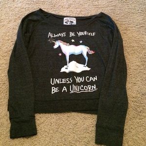 Unicorn Crop Sweater