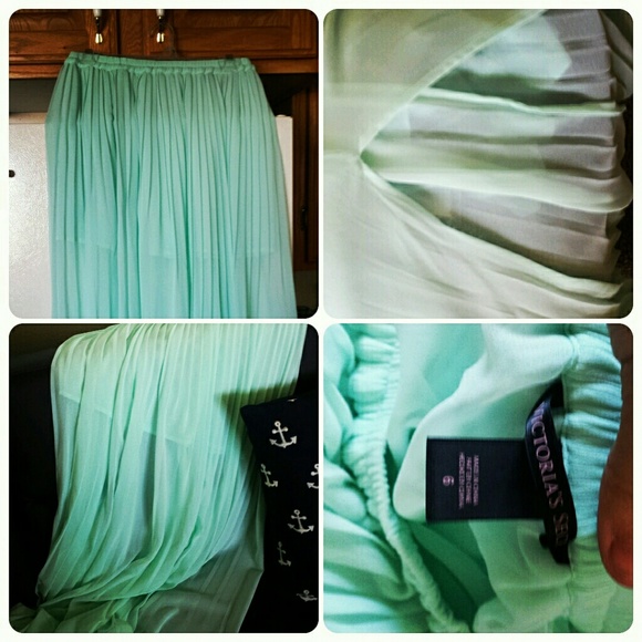 Seafoam Green Blue Victoria Secret Skirt Sz 6