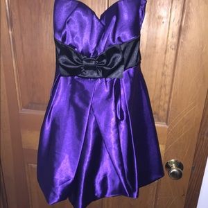 Purple mini bubble dress