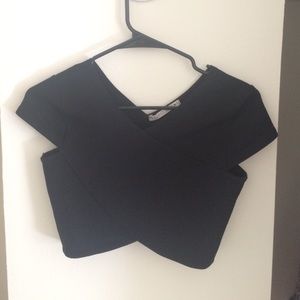 black crop top