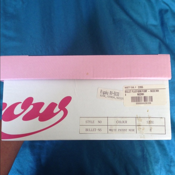 Jeffrey Campbell Bullet Pump Tan Leather White Cap - Picture 4 of 4