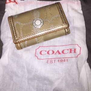 Gold Coach Key Wallet