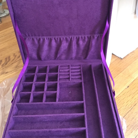 NIB purple jewelry box