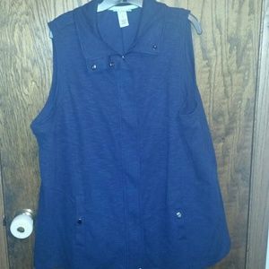 Catherine's Navy Blue Vest Jacket
