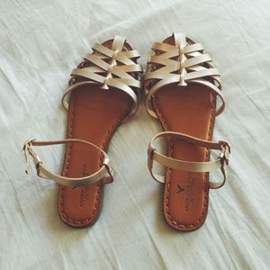 Rose gold sandals