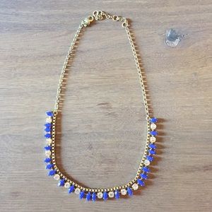 J.Crew Blue Jeweled Necklace
