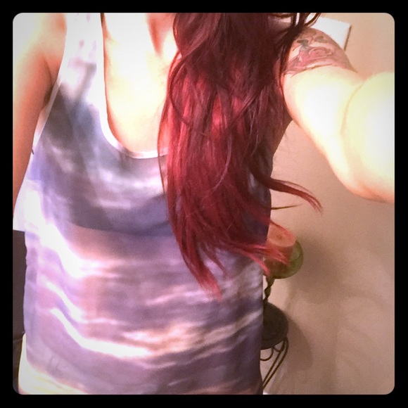 Sunset tye-dye tank