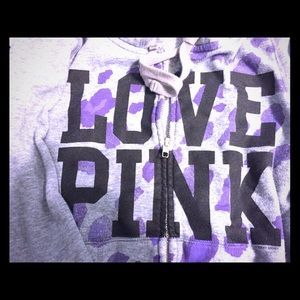 RARE VS Purple/Gray Cheetah Hoodie