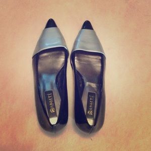 Black semi flats with a silver top!