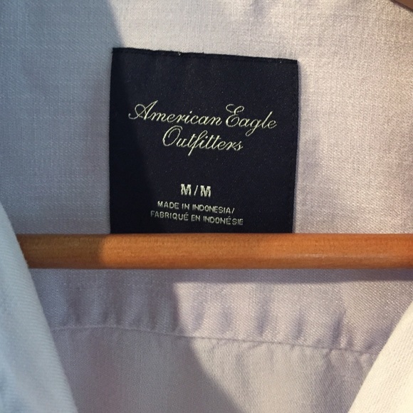Pale purple (lavender) American Eagle button up - Picture 2 of 3