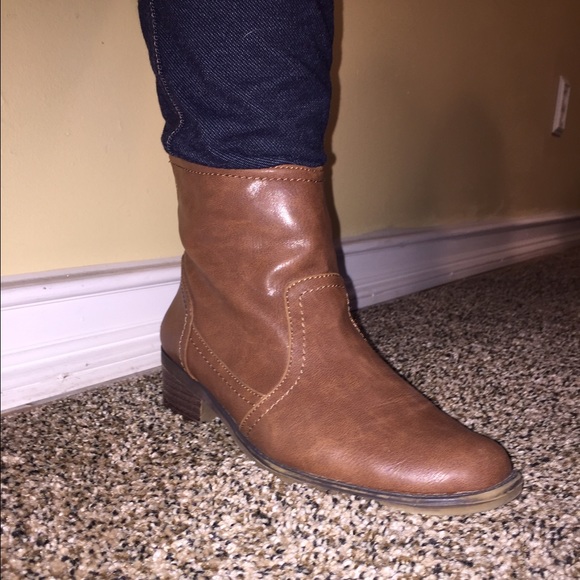 Light Brown Ankle Boots - Picture 3 of 4