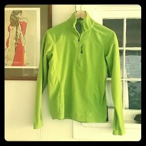 Light green half zip jacket