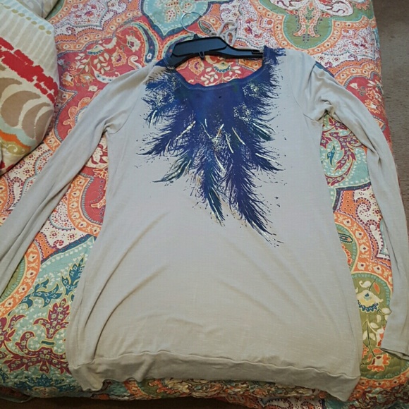 Sheer long sleeve shirt