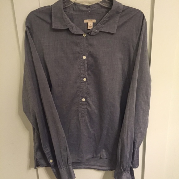 💥final reduction💥J.Crew chambray popover shirt