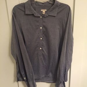 💥final reduction💥J.Crew chambray popover shirt