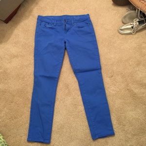 Jcrew ankle toothpick royal blue denim sz31