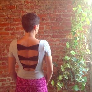 Unique Bodysuit with Open Back