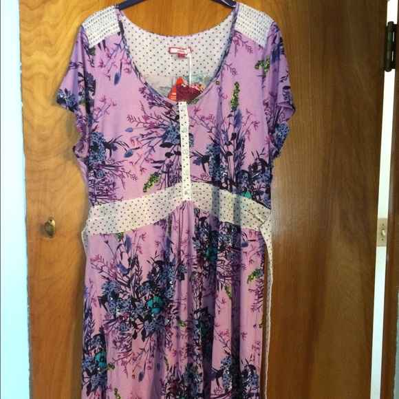 Joe Browns purple floral dress size 16