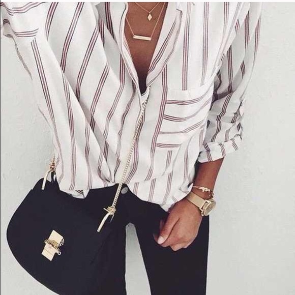 ISOZara pinstripe blouse
