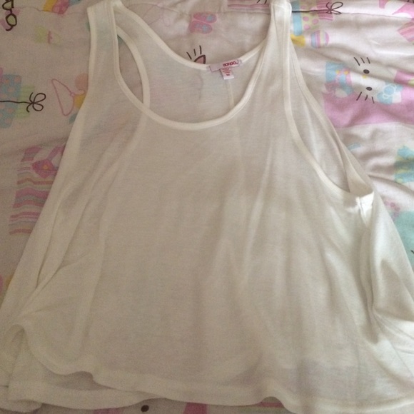 White Flowy Top