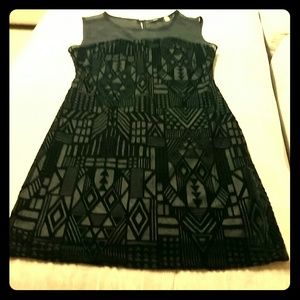 Aztec black dress