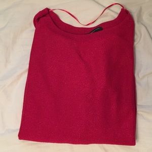Sparkly dark pink sweater