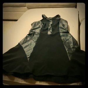 Black snake skin dress