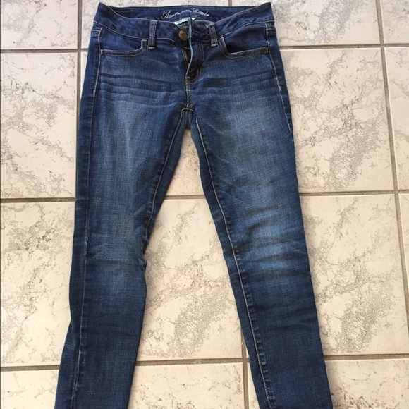 American Eagle Dark Wash Jeggings Jeans - Picture 1 of 3