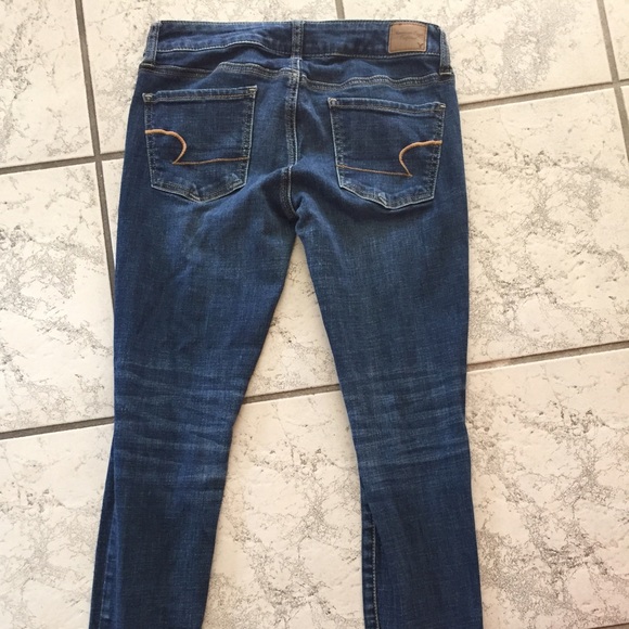 American Eagle Dark Wash Jeggings Jeans - Picture 2 of 3