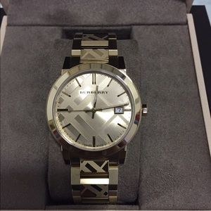 Burberry gold color watch