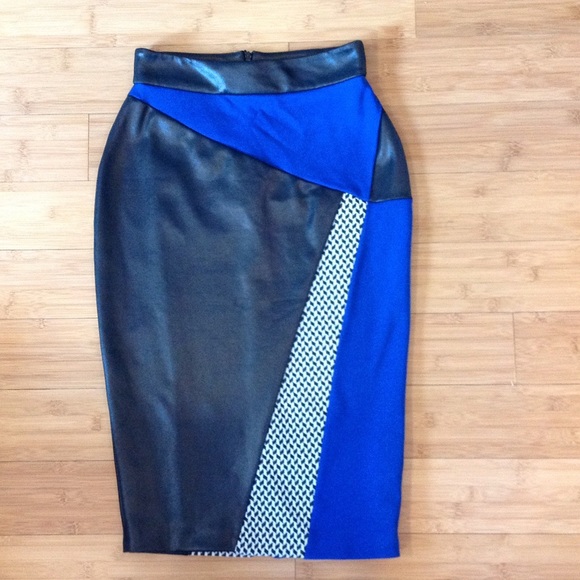 ASOS Skirts - River Island Cobalt Printed Pencil Skirt ASOS Skirts - River Island Cobalt Printed Pencil Skirt