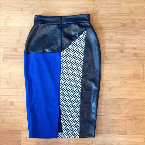 ASOS Skirts - River Island Cobalt Printed Pencil Skirt ASOS Skirts - River Island Cobalt Printed Pencil Skirt