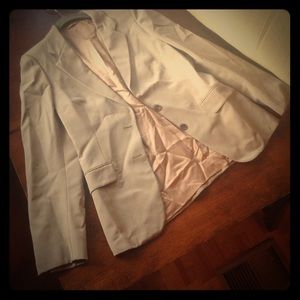 '80s vintage camel tailored petite Burberry blazer