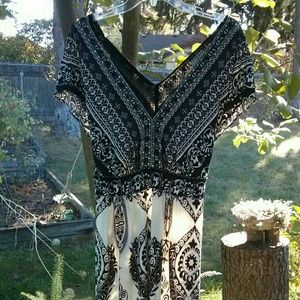 DRESS - Black & White - Size 16 - ICE Brand