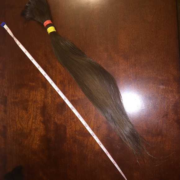 Natural virgin hair 17 inches long