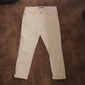 Rock and republic cropped jeans (white)