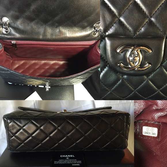: SOLD : Chanel Classic Flap Lambskin - Picture 3 of 4