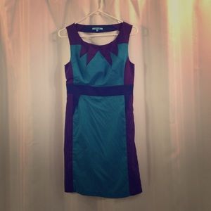 Modcloth Colorblock Backless Dress