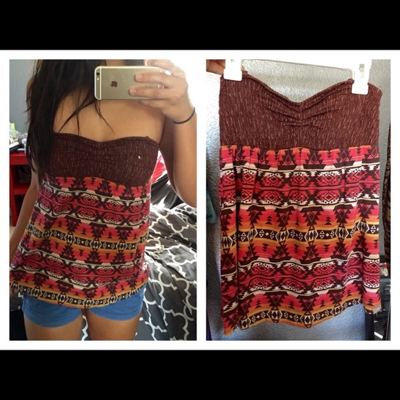 Strapless Billabong top