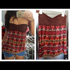 Strapless Billabong top