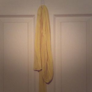 Plain yellow thin scarf