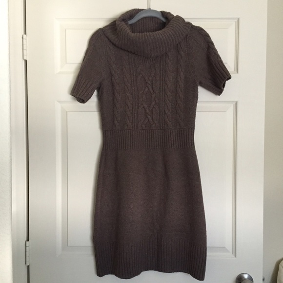 LOFT fawn colored sweater dress