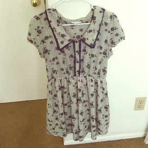 Vintage floral print dress