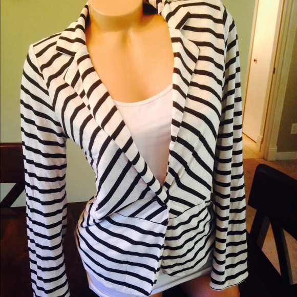 Striped Cotton Blazer - Picture 4 of 4