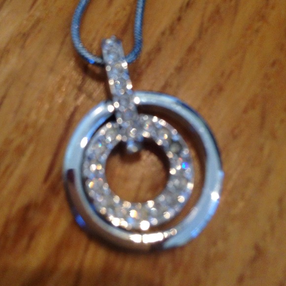 Swarovski crystal circle necklace