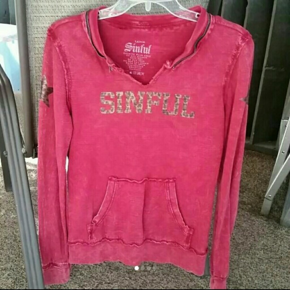 Maroon Skull Zip Neck Shirt