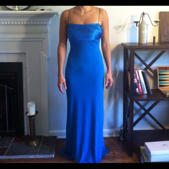 Homecoming - Blue formal dress, floor length - Picture 3 of 4