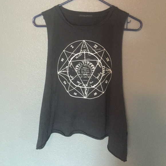 Brandy Melville black muscle tee🌻